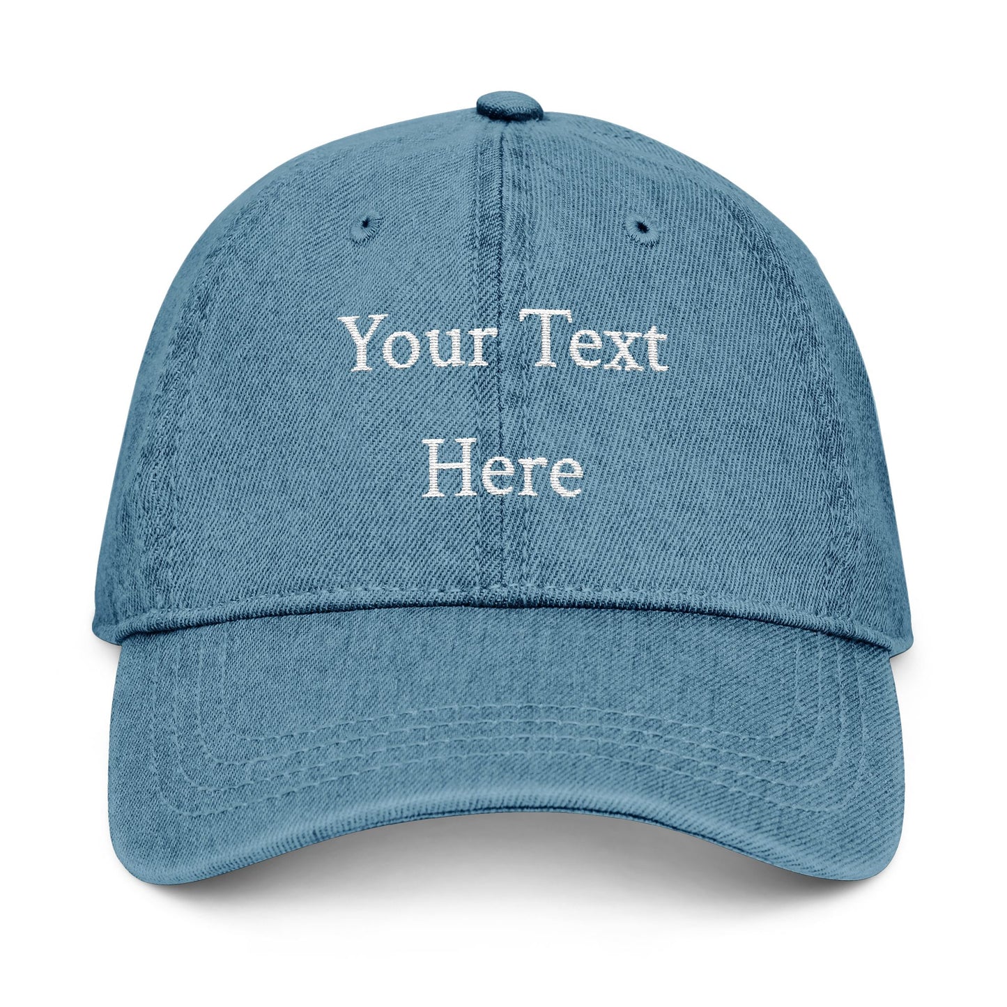 Embroidered Denim Hat