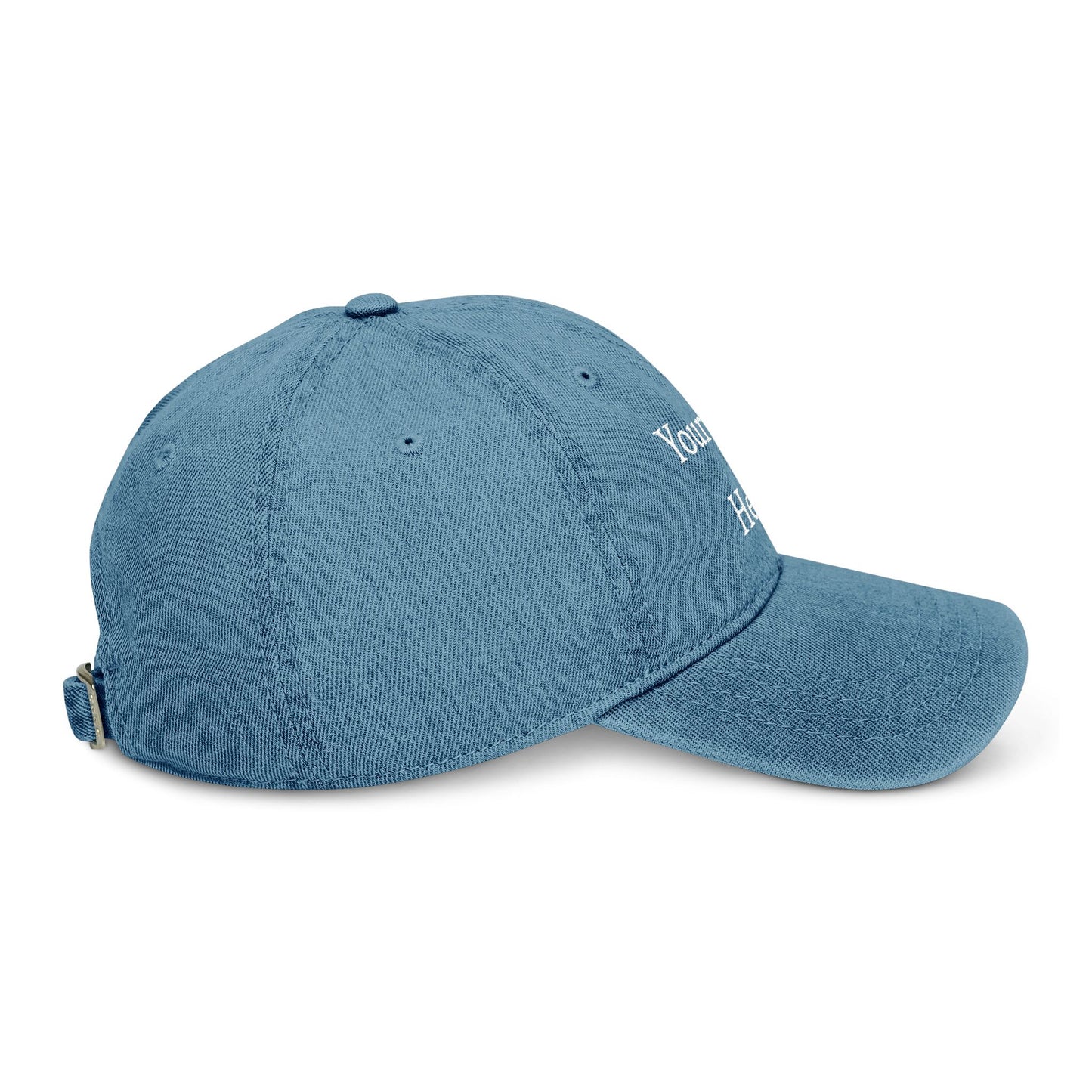 Embroidered Denim Hat