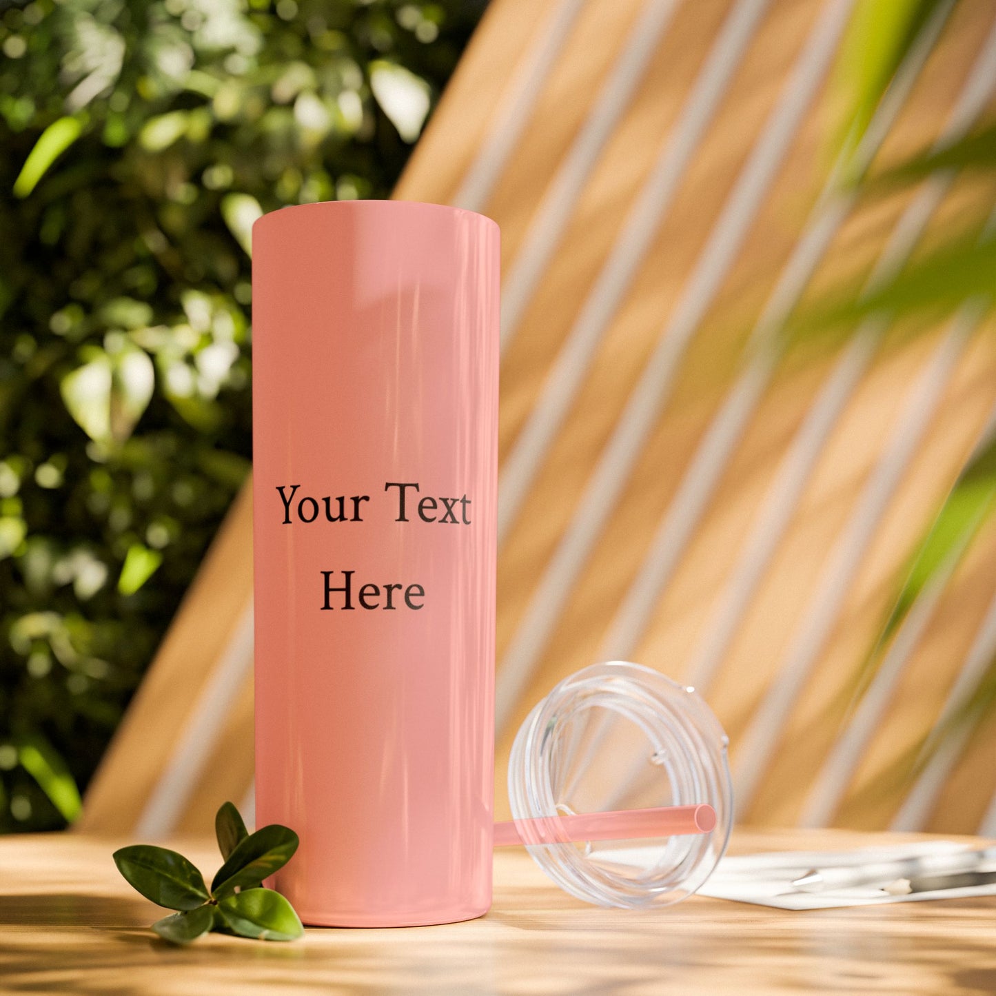 Skinny Tumbler with Straw